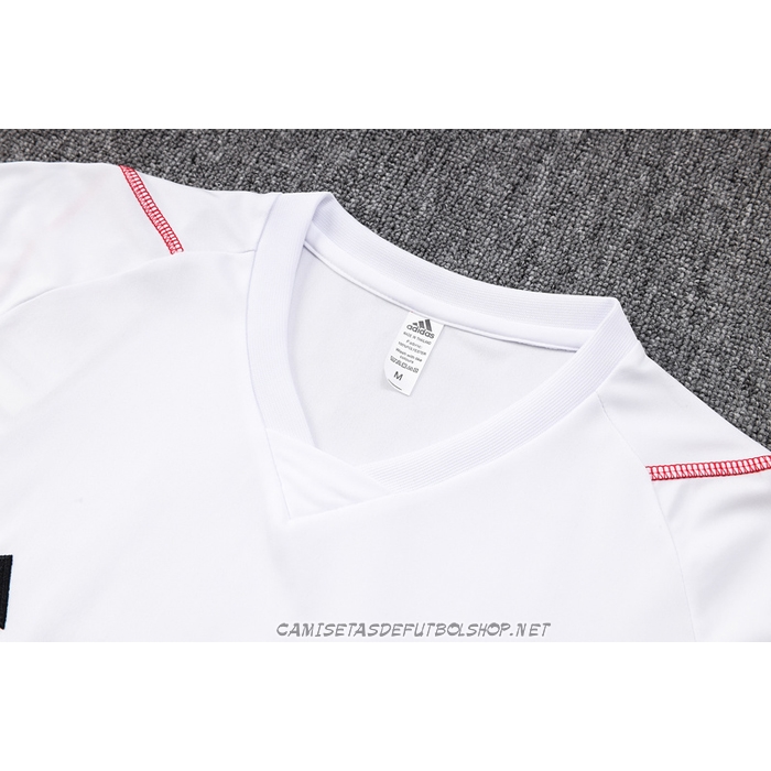 Chandal del Flamengo 23-24 Manga Corta Blanco - Pantalon Corto